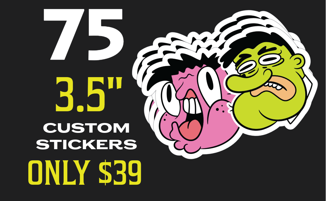 75 3.5" Stickers