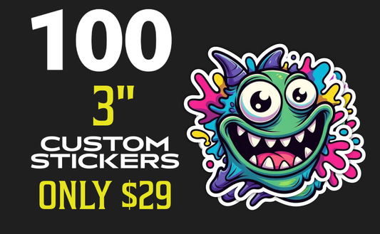 100 3" Stickers