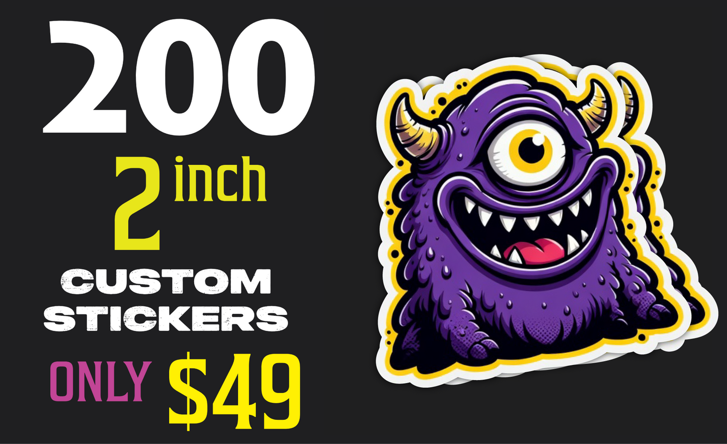 200 2" Stickers