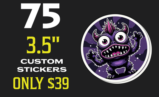 75 3.5" Stickers