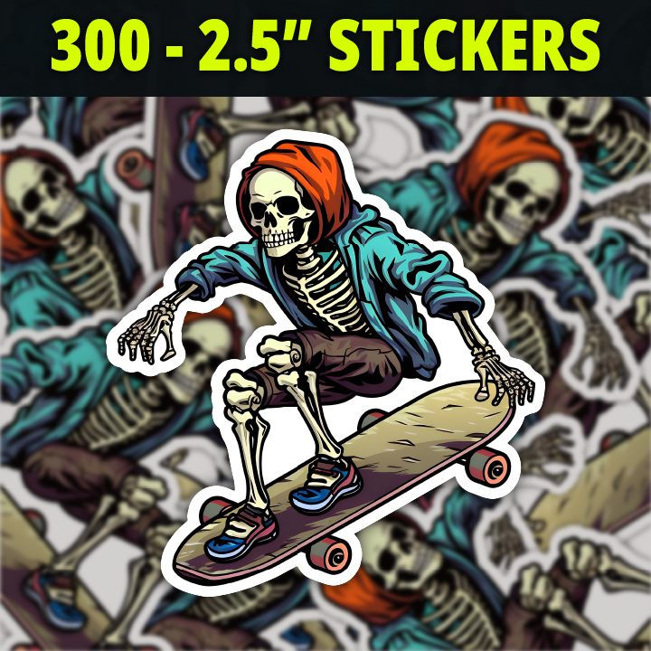 300 2.5" Stickers.