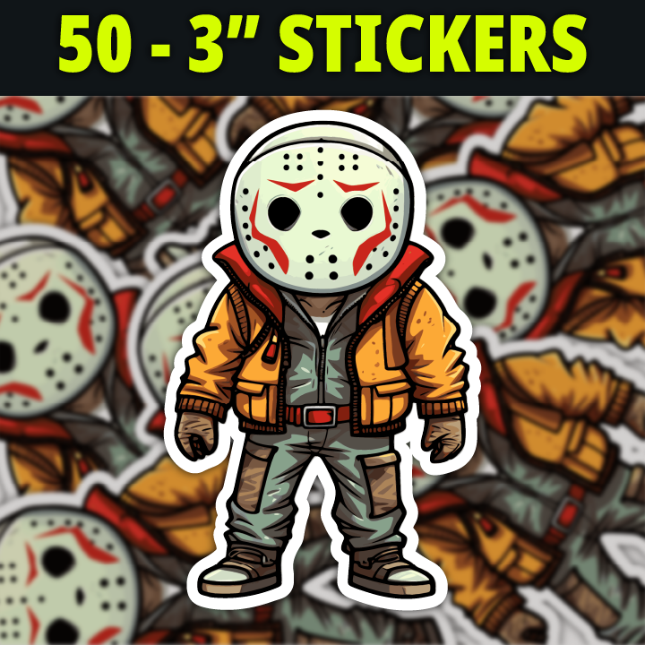 50 3" Stickers.