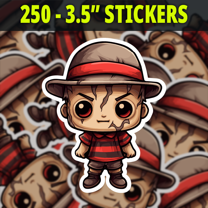 250 3.5" Stickers.