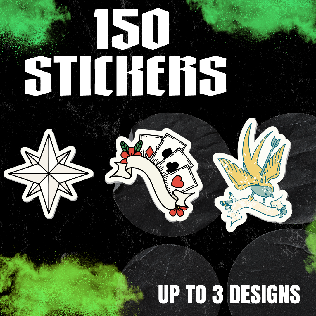 150 Tattoo Artist Stickers.