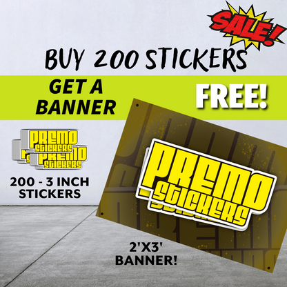 BUY 200 GET 1 BANNER.