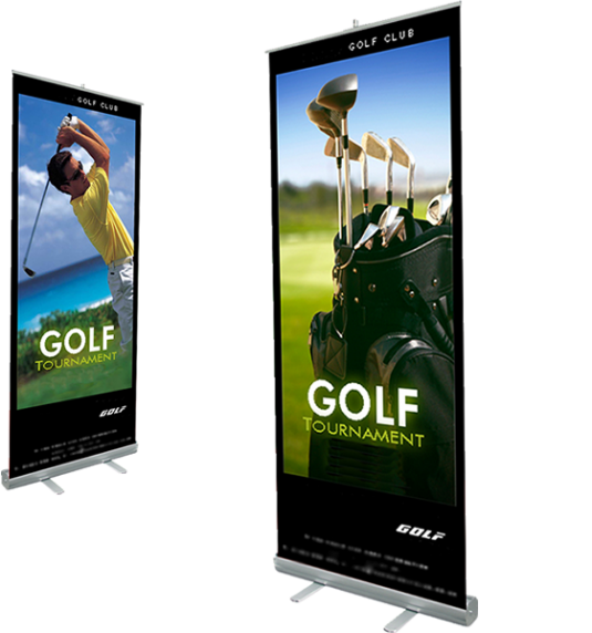 RETRACTABLE BANNER STAND