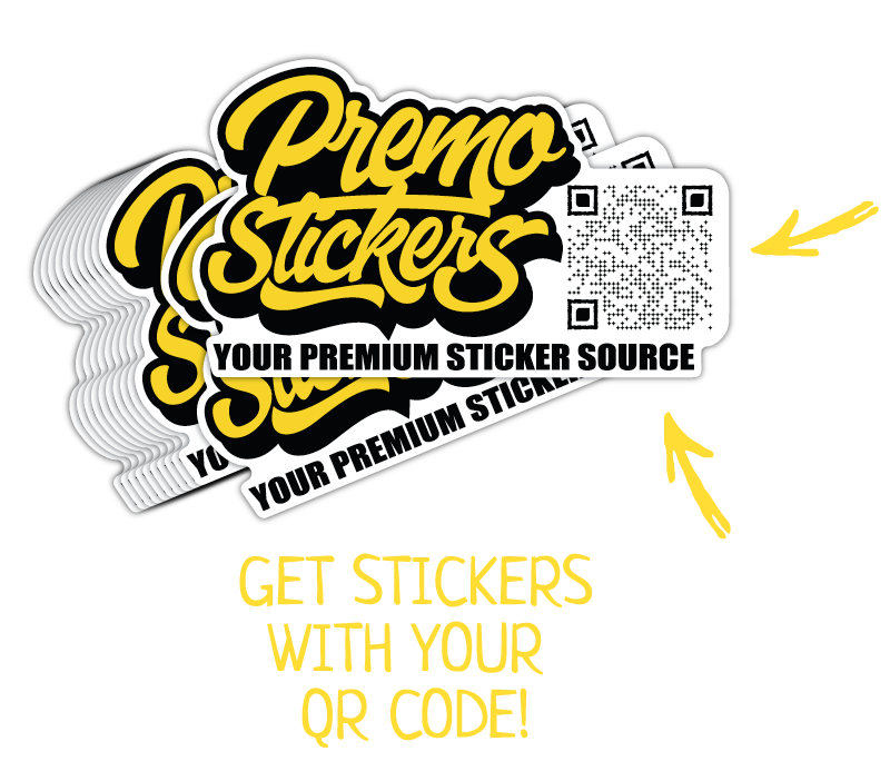 Custom premium stickers for businesses, highlighting unique branding opportunities with exceptional quality and design.