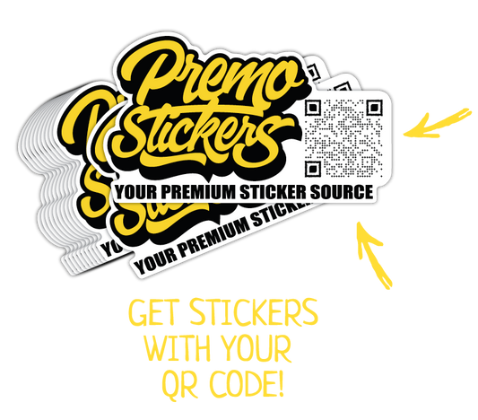 Custom premium stickers for businesses, highlighting unique branding opportunities with exceptional quality and design.